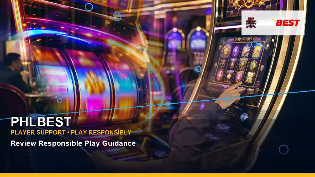 PHLBEST high-energy mobile casino app in a layered collage layout for Philippine players