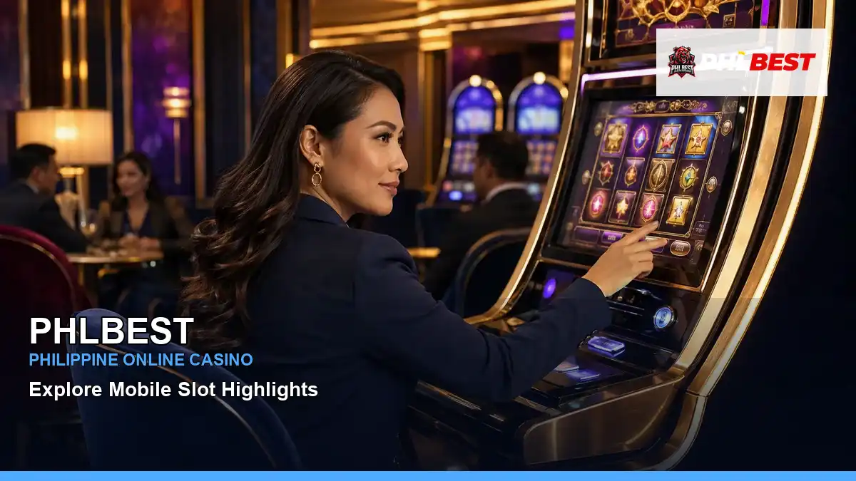 PHLBEST VIP casino rewards featuring an adult Filipina casino host with a celebratory composition — view 2